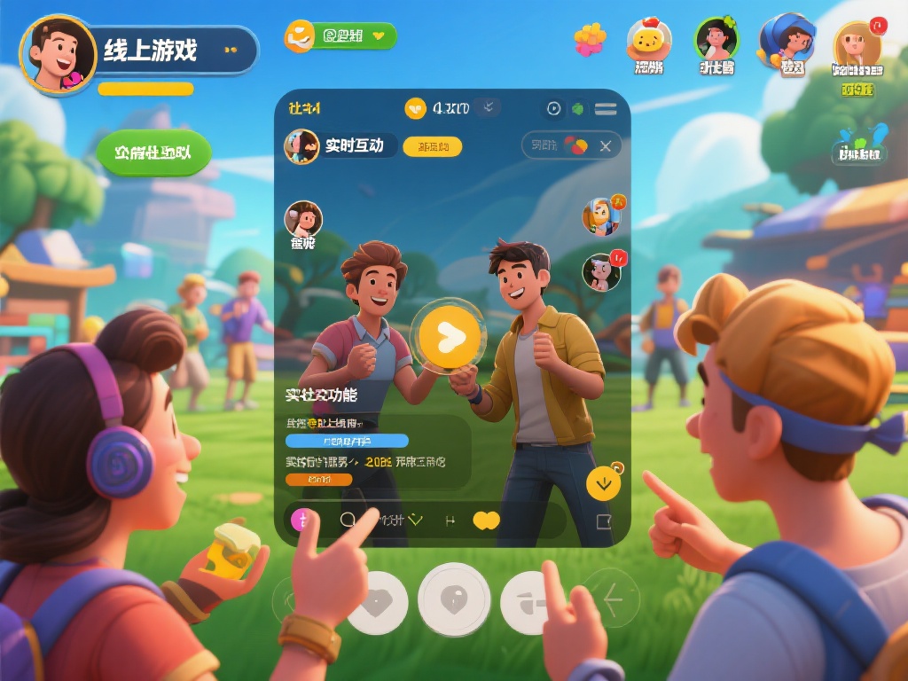 实时互动的社交功能：玩家可以与好友或其他在线用户实